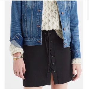 Madewell Lace Up Skirt